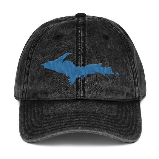 Upper Peninsula Vintage Baseball Cap | Superior Blue