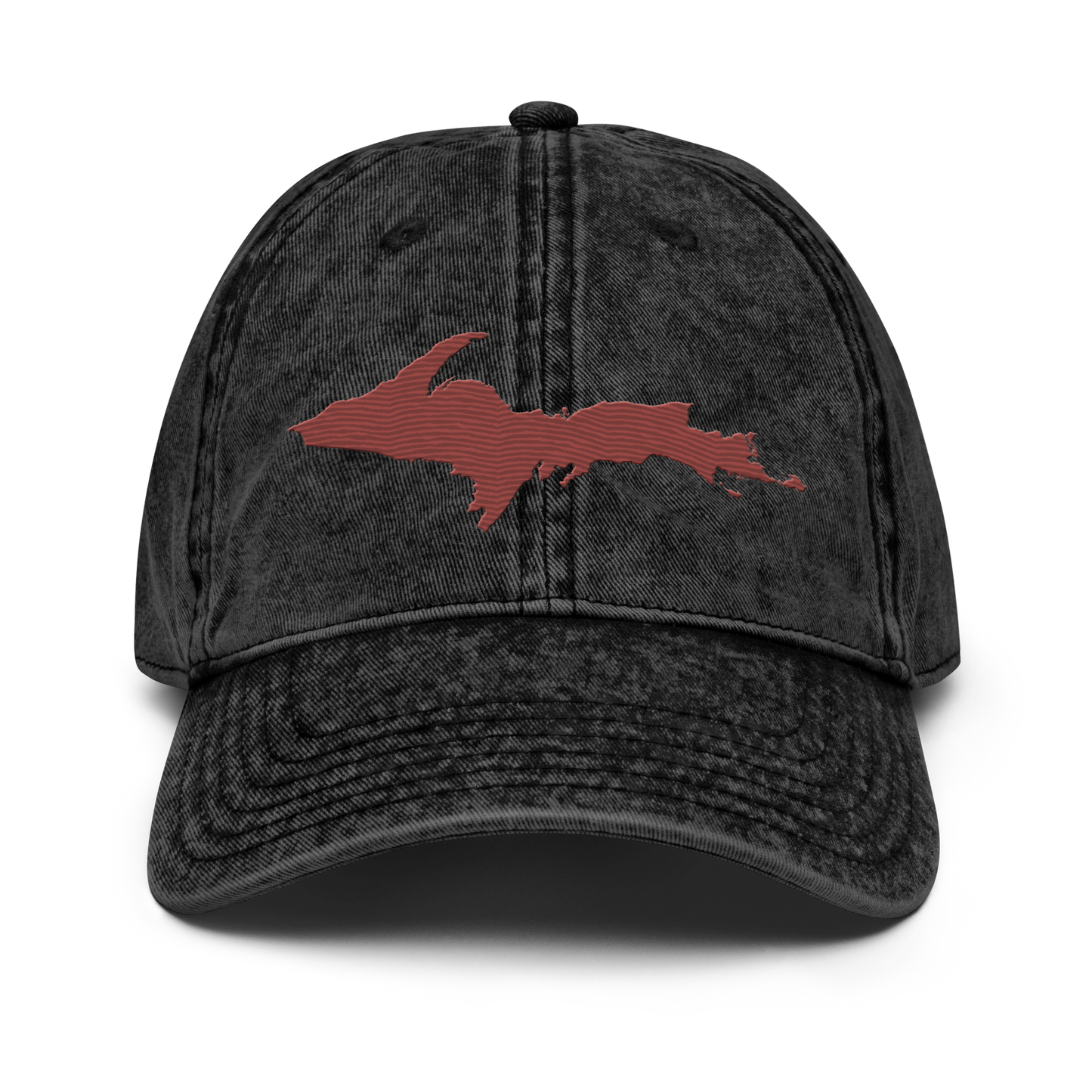 Upper Peninsula Vintage Baseball Cap | Ore Dock Red