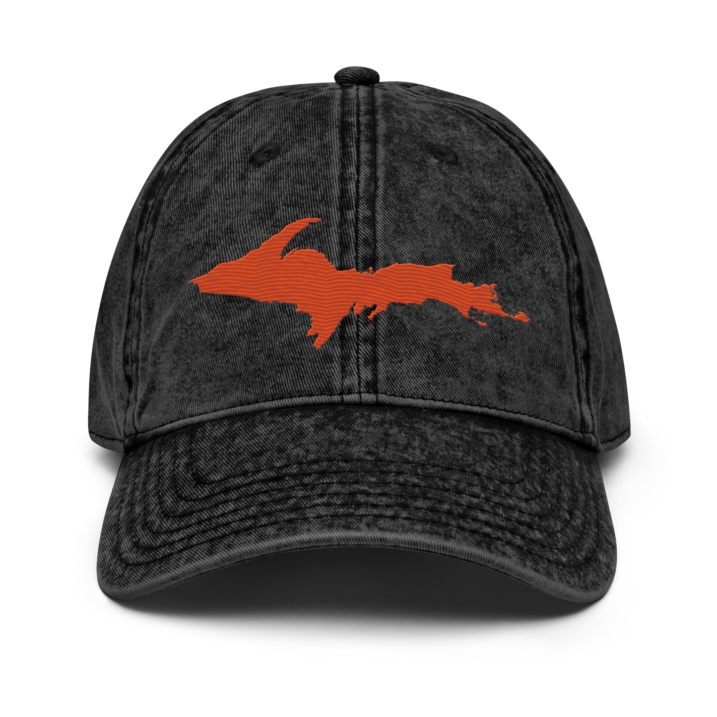 Upper Peninsula Vintage Baseball Cap | Maple Leaf Orange