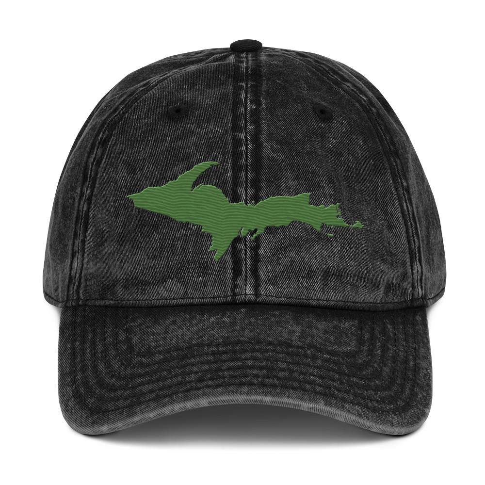 Upper Peninsula Vintage Baseball Cap | Pine Green