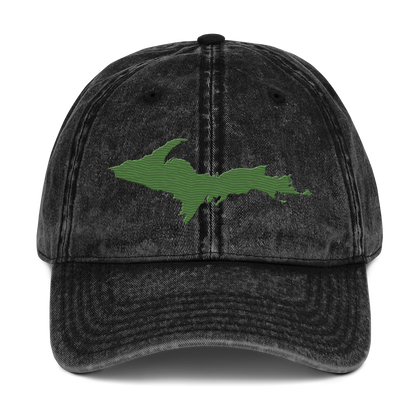 Upper Peninsula Vintage Baseball Cap | Pine Green