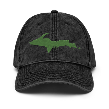 Upper Peninsula Vintage Baseball Cap | Pine Green