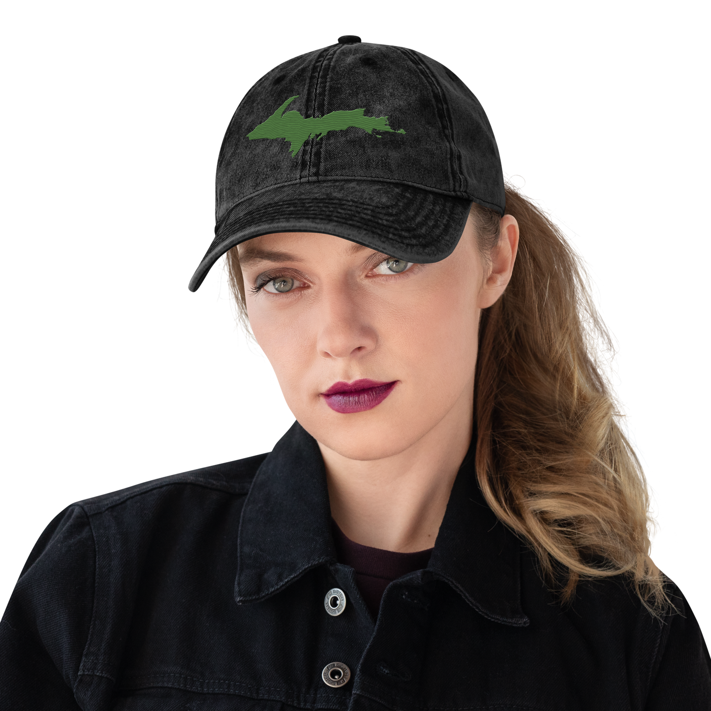 Upper Peninsula Vintage Baseball Cap | Pine Green