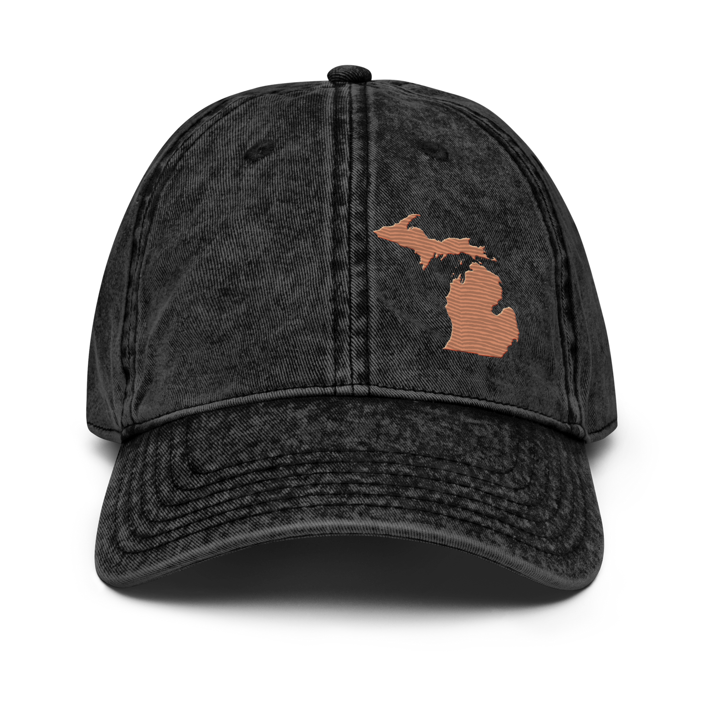 Michigan Vintage Baseball Cap | Copper Outline