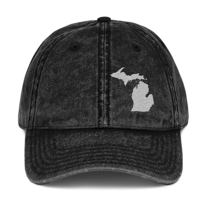 Michigan Vintage Baseball Caps | Platinum Outline