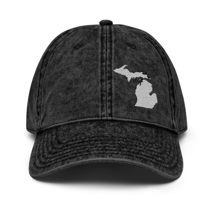 Michigan Vintage Baseball Caps | Platinum Outline