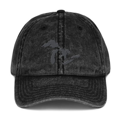 Great Lakes Vintage Baseball Cap | Iron Ore Grey