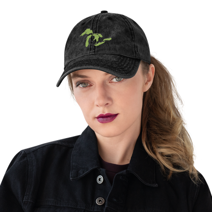 Great Lakes Vintage Baseball Cap | Gooseberry Green