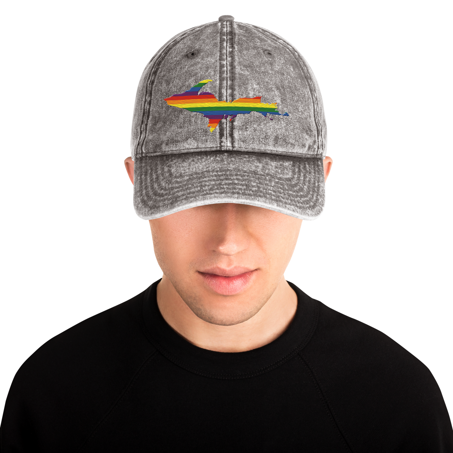 Michigan Upper Peninsula Vintage Baseball Cap (Pride Edition)