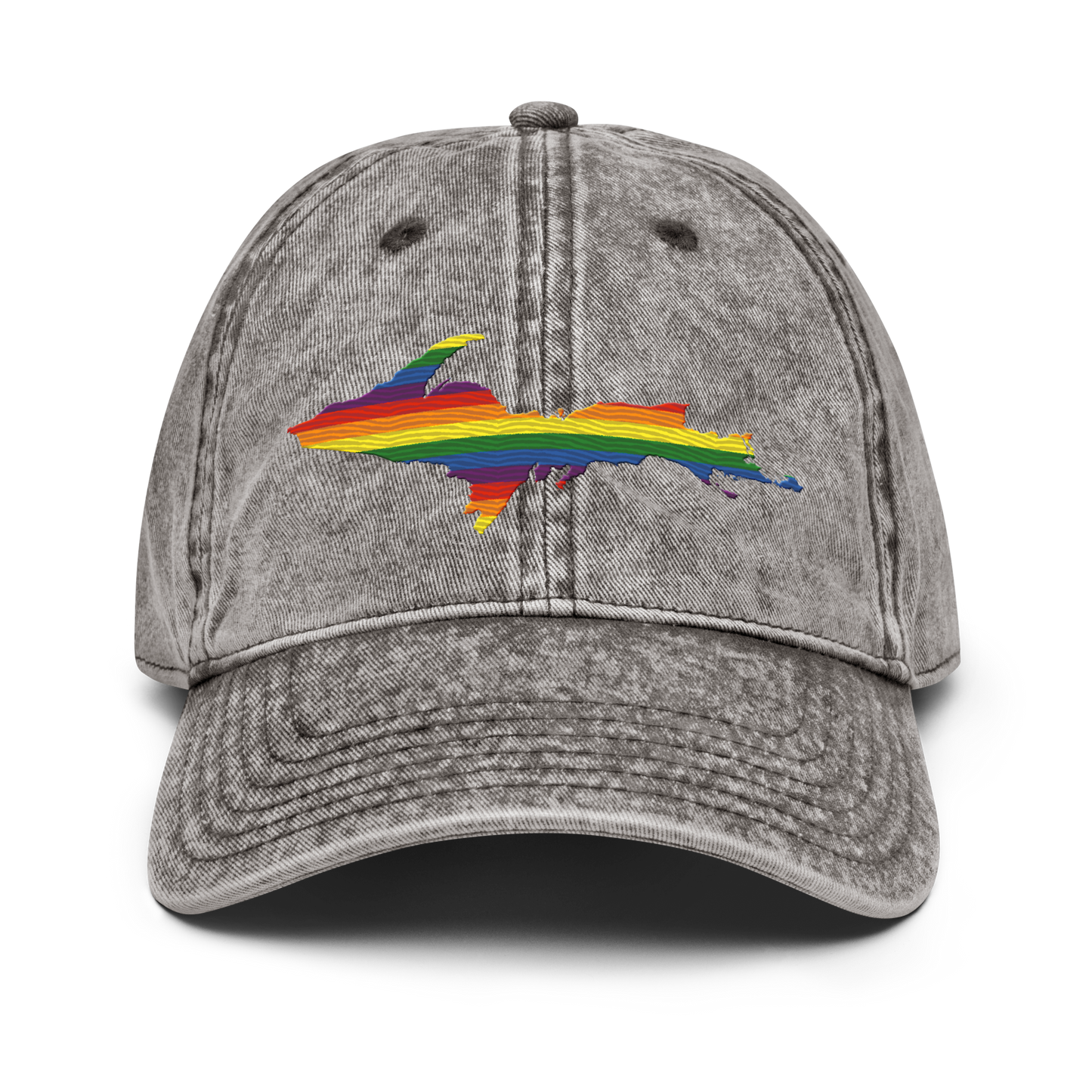 Michigan Upper Peninsula Vintage Baseball Cap (Pride Edition)