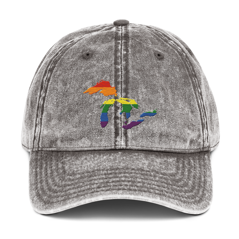 Great Lakes Vintage Baseball Cap (Rainbow Pride Edition)