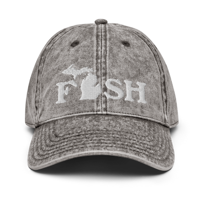 Michigan 'Fish' Vintage Baseball Cap