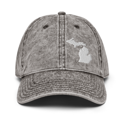 Michigan Vintage Baseball Cap (White Emb.)