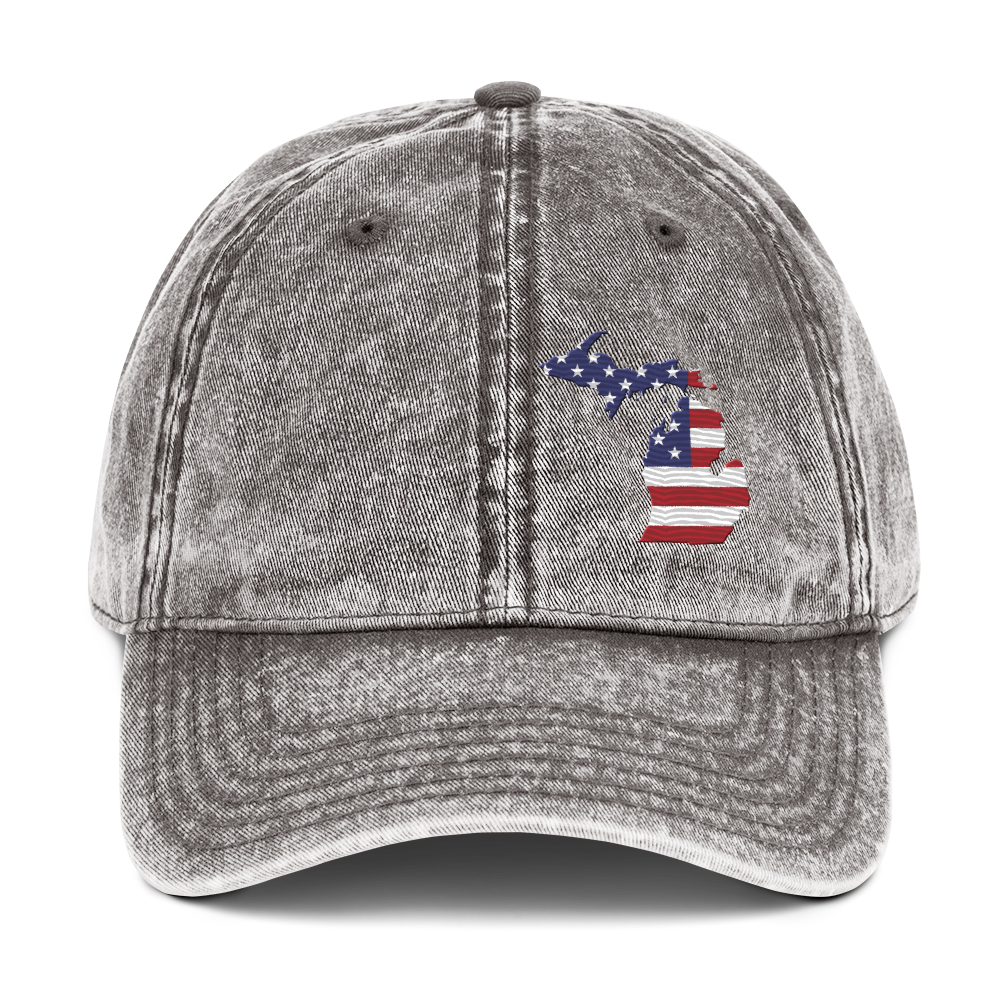 Michigan Vintage Baseball Cap (Patriot Edition)