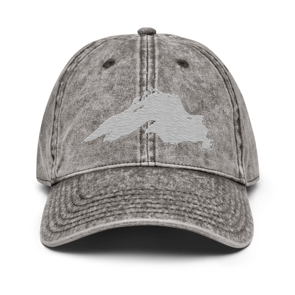 Lake Superior Vintage Baseball Cap | Platinum