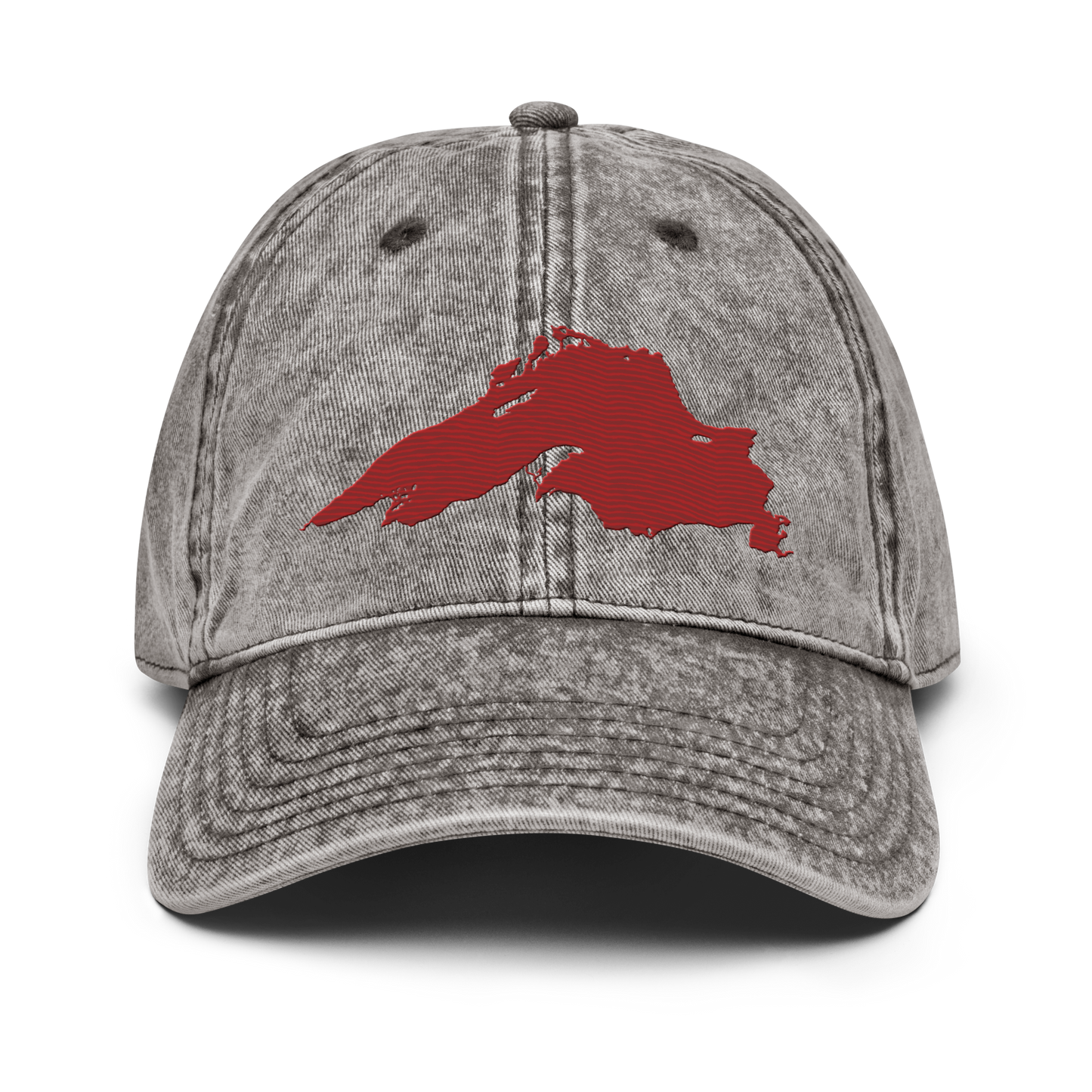 Lake Superior Vintage Baseball Cap | Thimbleberry Red