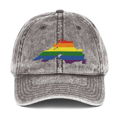 Lake Superior Vintage Baseball Cap | Rainbow Pride Edition