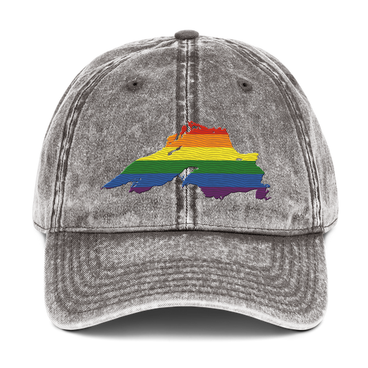 Lake Superior Vintage Baseball Cap | Rainbow Pride Edition