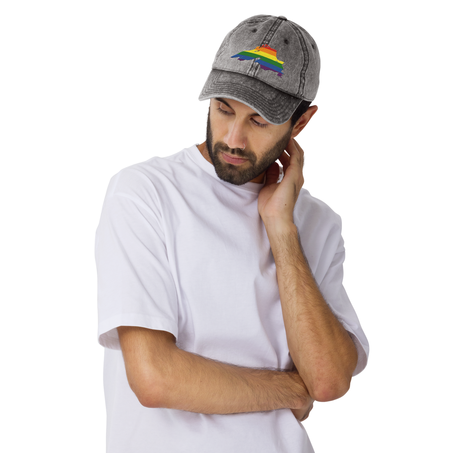 Lake Superior Vintage Baseball Cap | Rainbow Pride Edition