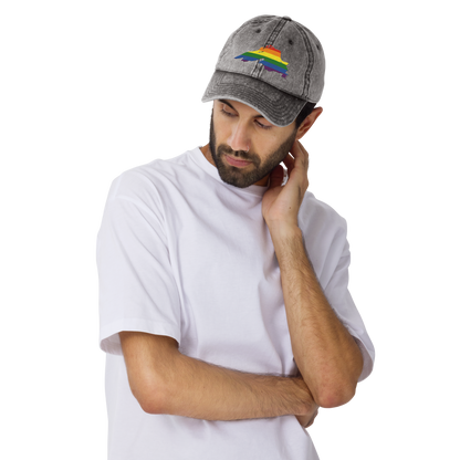 Lake Superior Vintage Baseball Cap | Rainbow Pride Edition