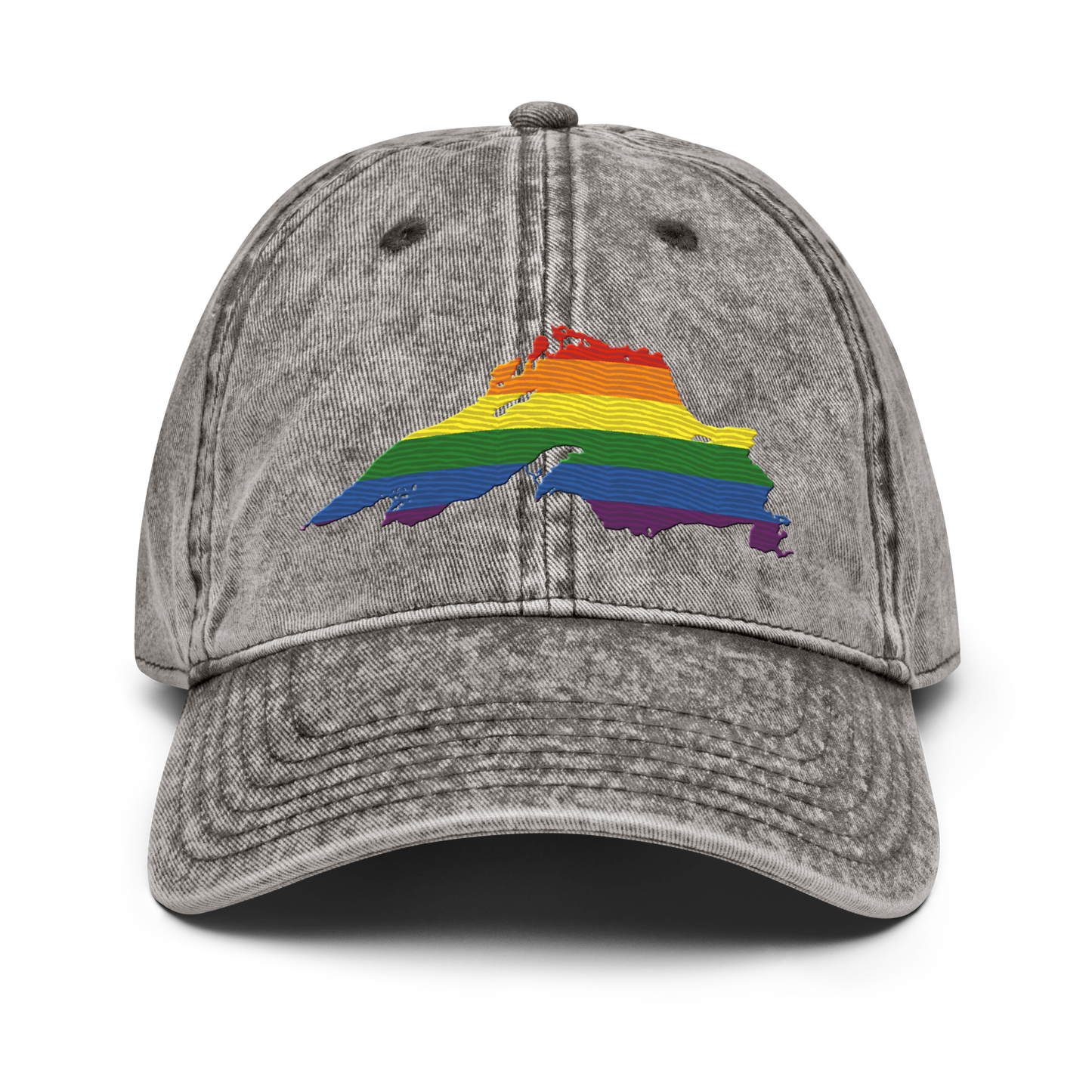 Lake Superior Vintage Baseball Cap | Rainbow Pride Edition