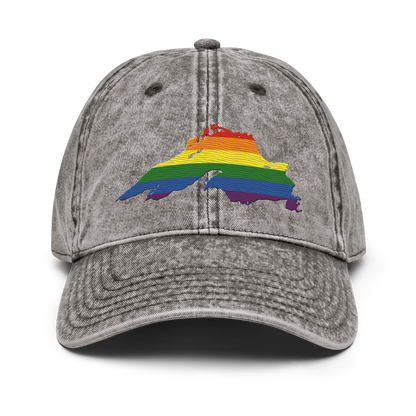 Lake Superior Vintage Baseball Cap | Rainbow Pride Edition