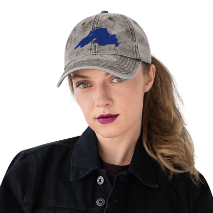 Lake Superior Vintage Baseball Cap | Bourbon Blue