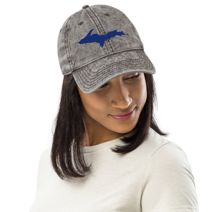 Upper Peninsula Vintage Baseball Cap | Bourbon Blue