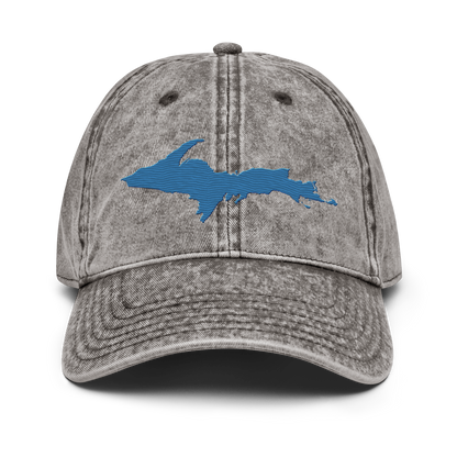 Upper Peninsula Vintage Baseball Cap | Superior Blue