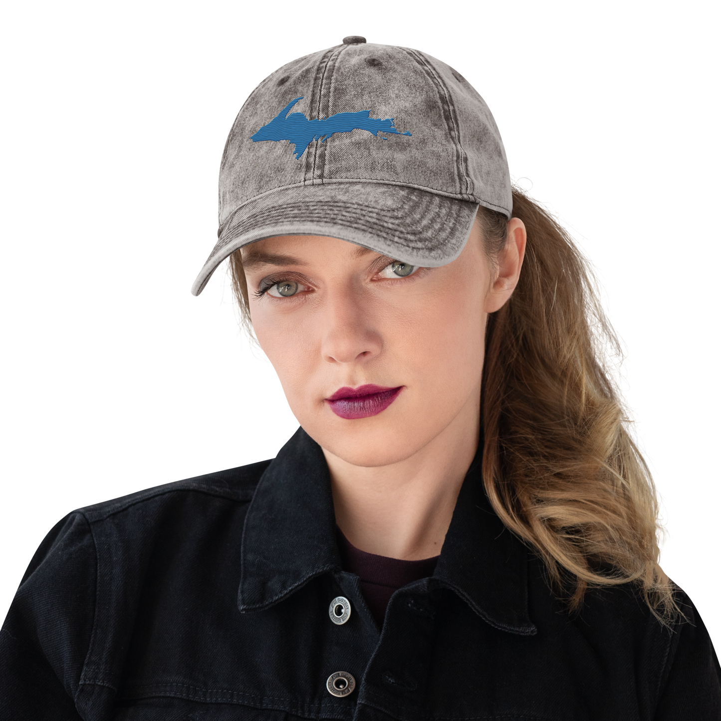 Upper Peninsula Vintage Baseball Cap | Superior Blue