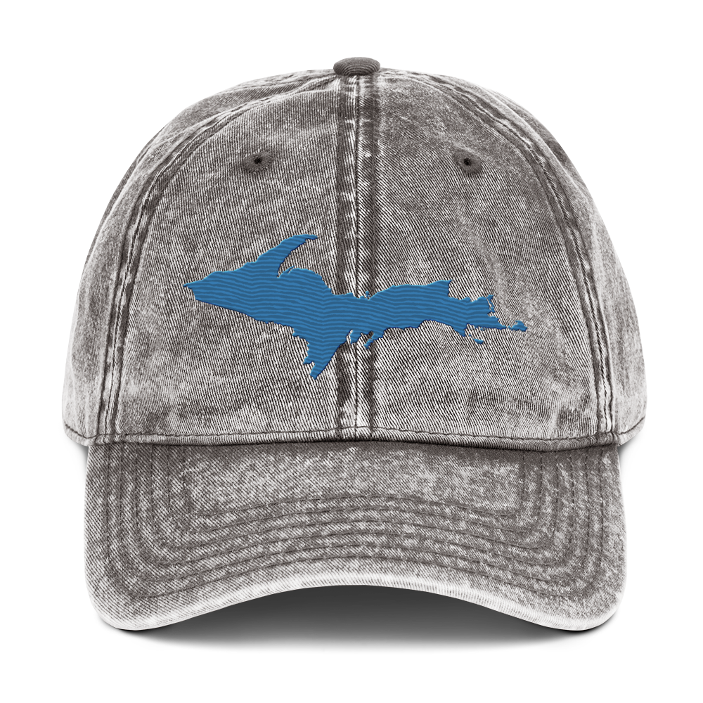 Upper Peninsula Vintage Baseball Cap | Superior Blue