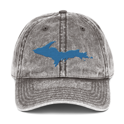 Upper Peninsula Vintage Baseball Cap | Superior Blue