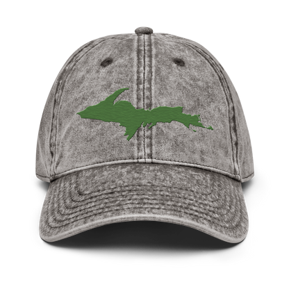 Upper Peninsula Vintage Baseball Cap | Pine Green