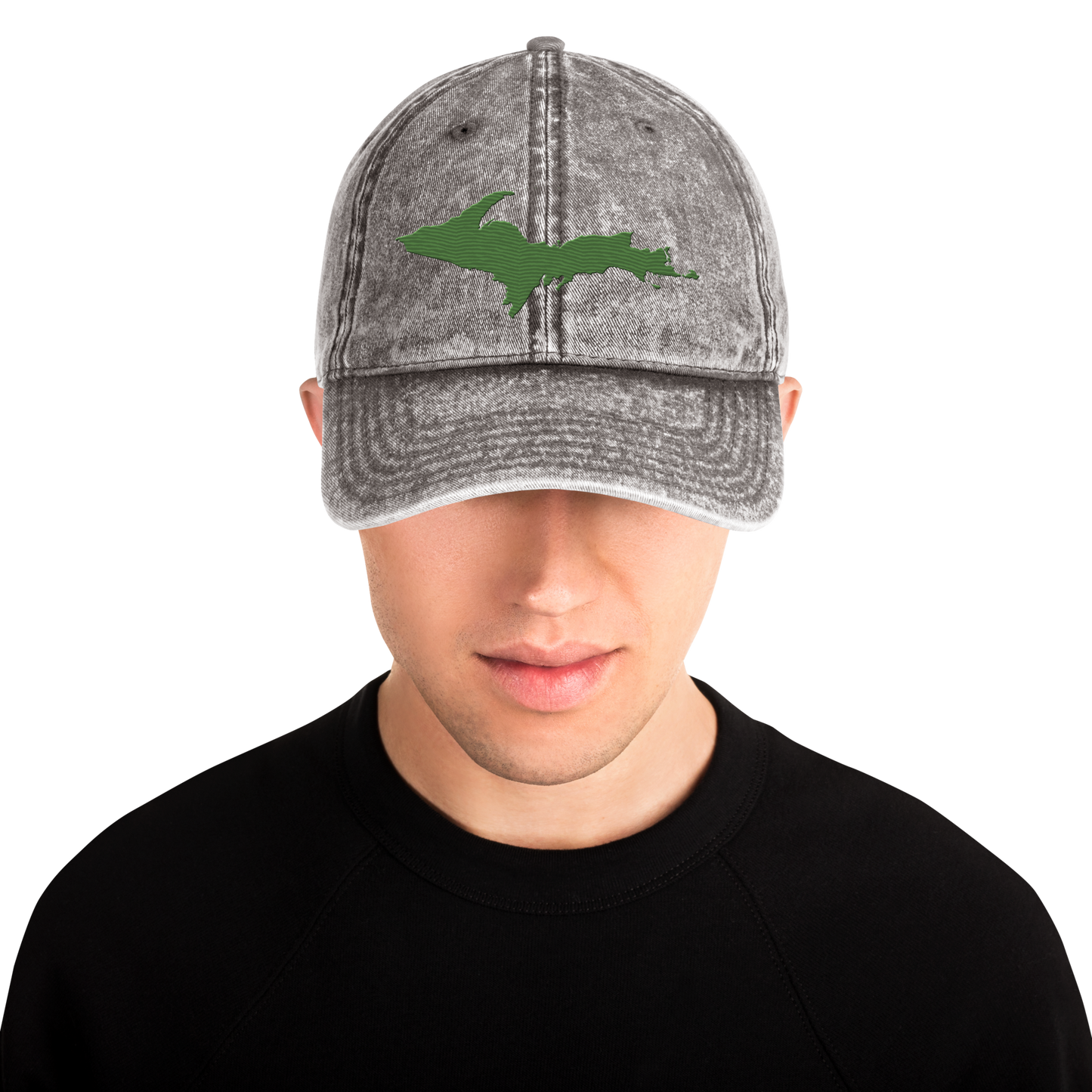 Upper Peninsula Vintage Baseball Cap | Pine Green