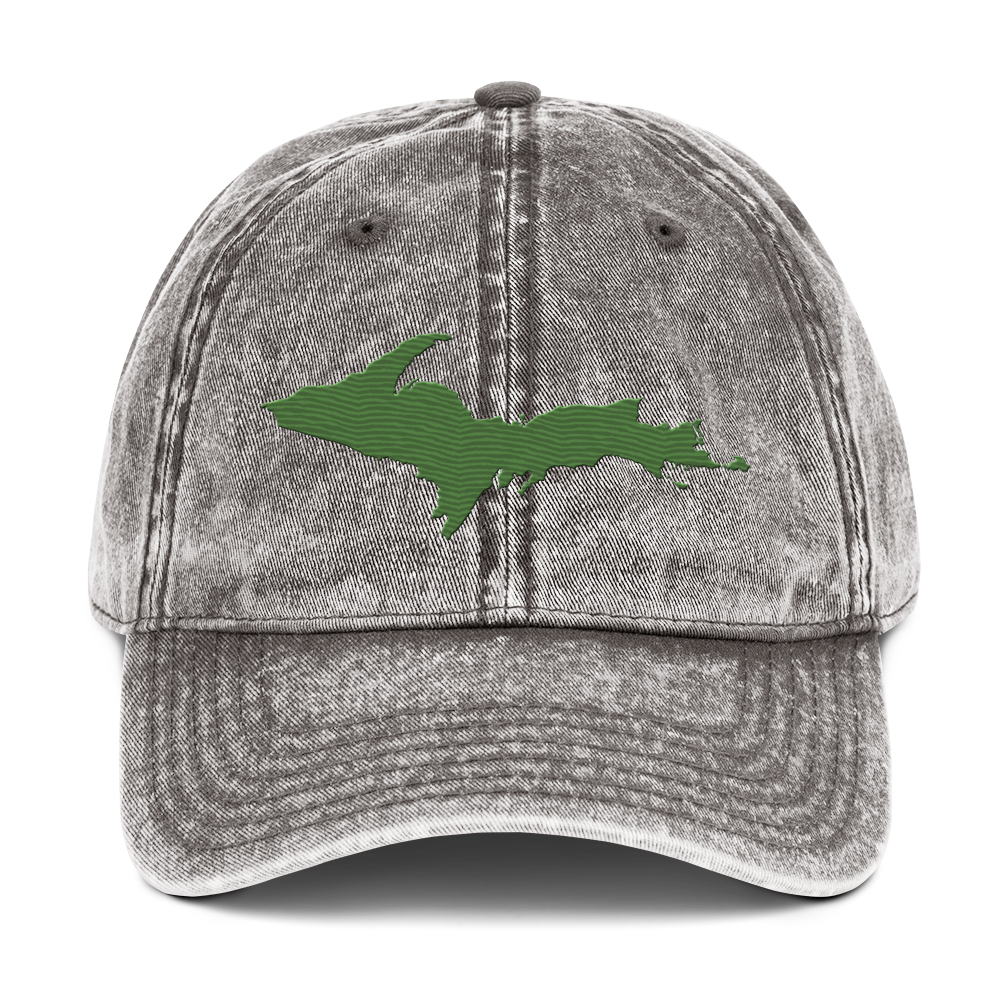 Upper Peninsula Vintage Baseball Cap | Pine Green