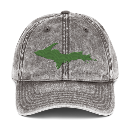 Upper Peninsula Vintage Baseball Cap | Pine Green