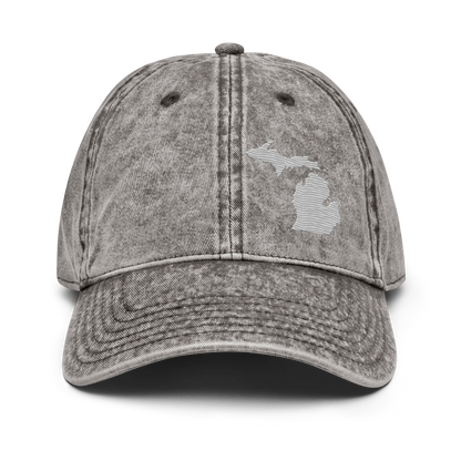 Michigan Vintage Baseball Caps | Platinum Outline