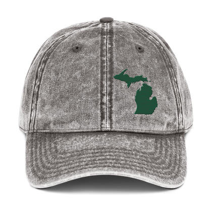 Michigan Vintage Baseball Caps | Superior Green Outline