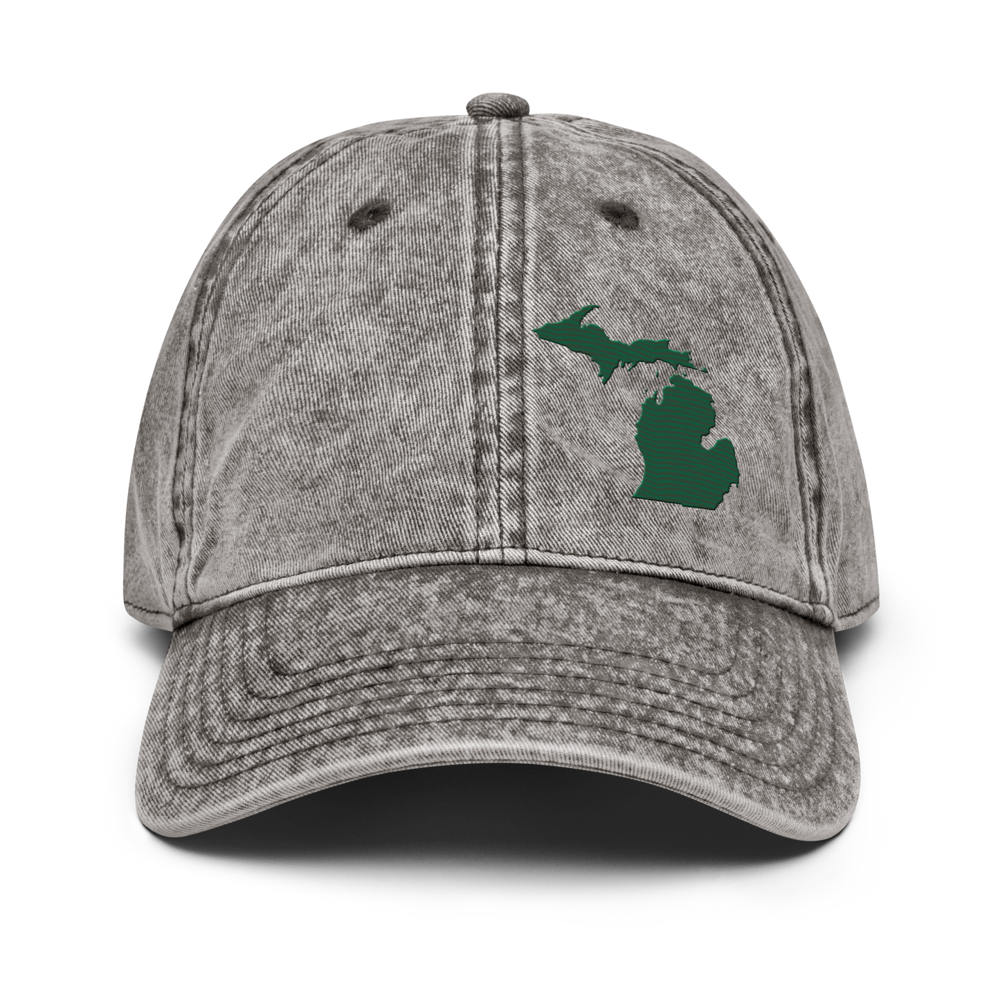 Michigan Vintage Baseball Caps | Superior Green Outline