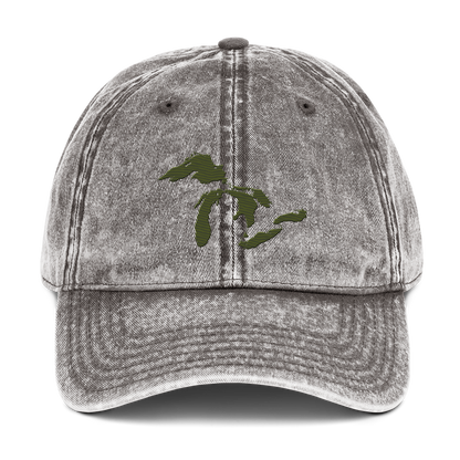 Great Lakes Vintage Baseball Cap | Army Green
