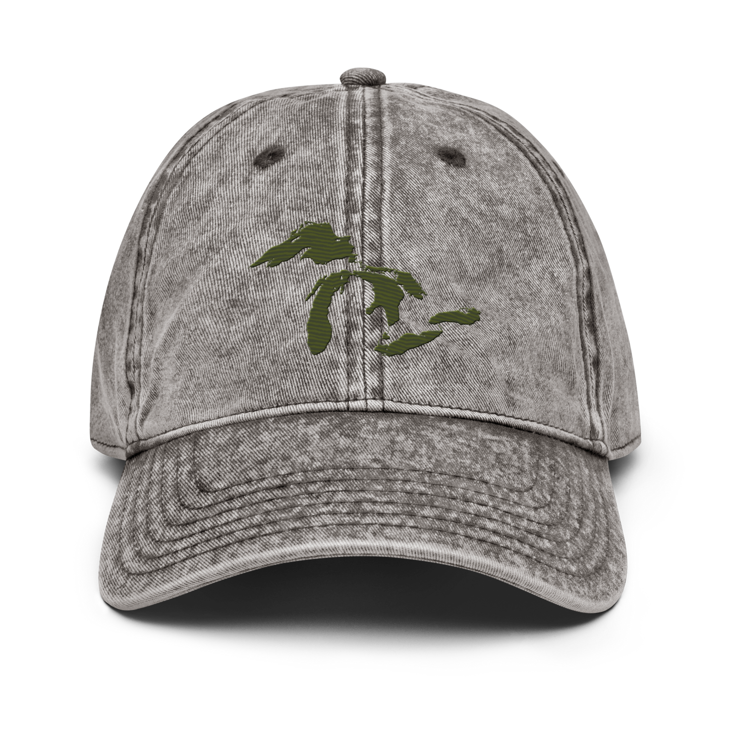 Great Lakes Vintage Baseball Cap | Army Green