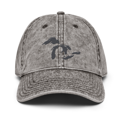 Great Lakes Vintage Baseball Cap | Iron Ore Grey