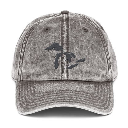 Great Lakes Vintage Baseball Cap | Iron Ore Grey