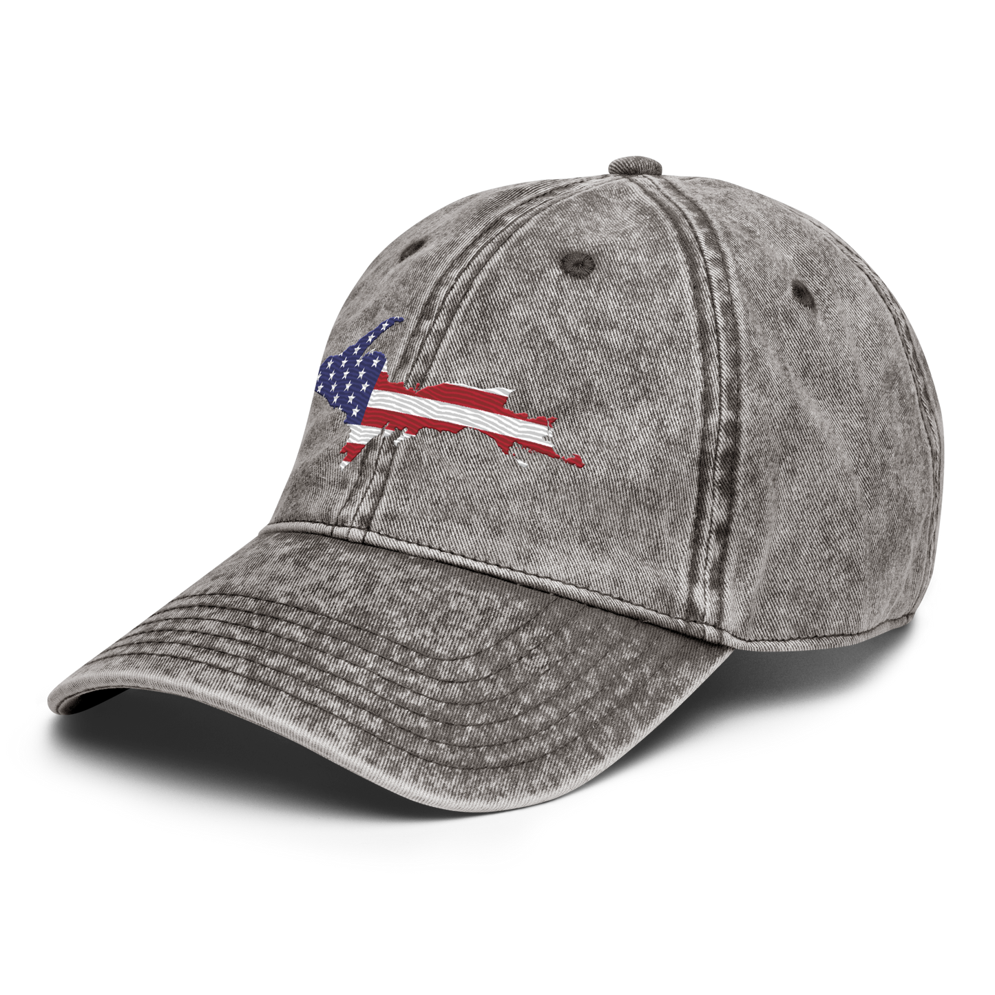 Michigan Upper Peninsula Vintage Baseball Cap (Patriot Edition)