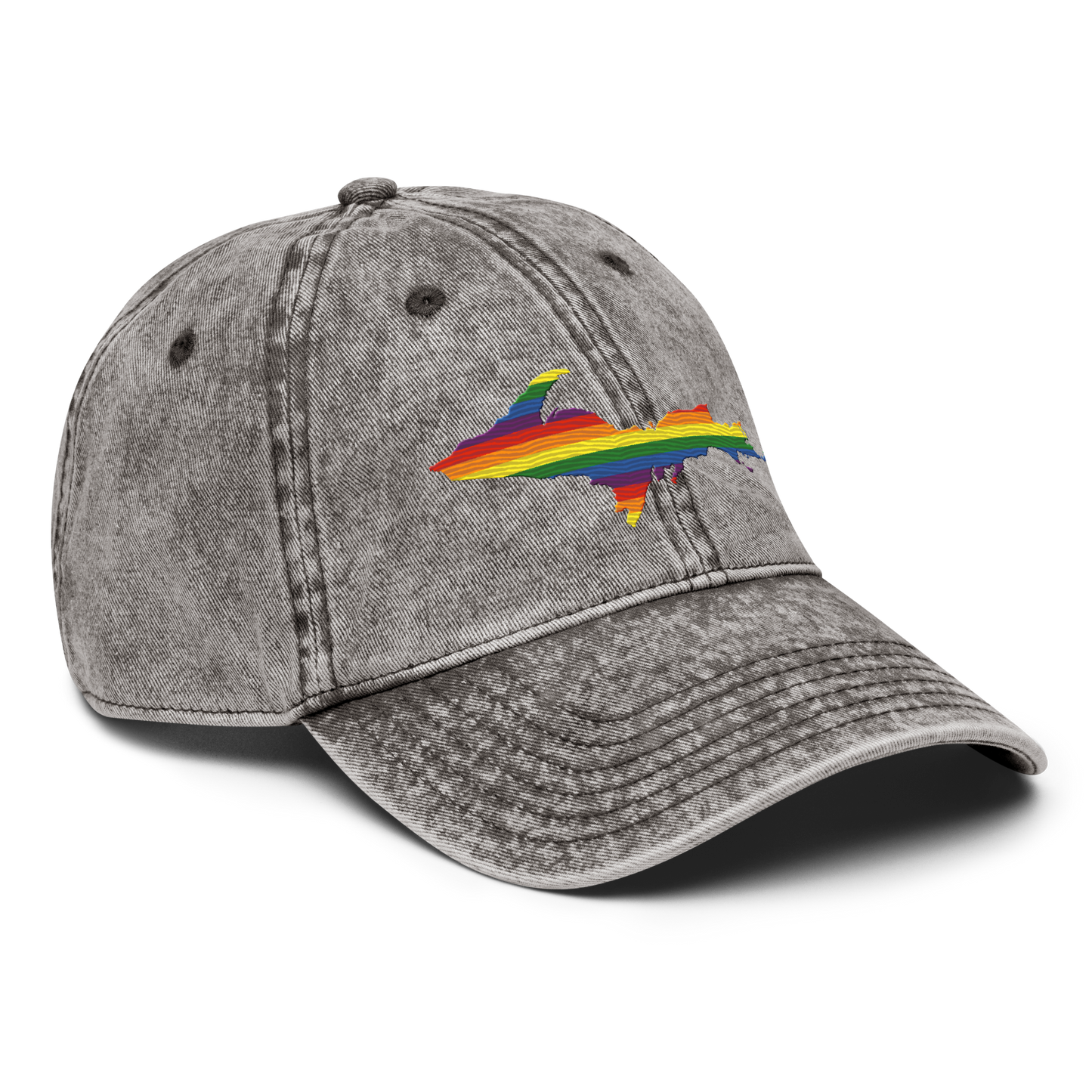 Michigan Upper Peninsula Vintage Baseball Cap (Pride Edition)