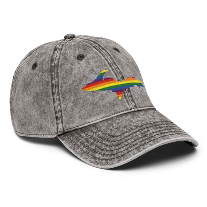 Michigan Upper Peninsula Vintage Baseball Cap (Pride Edition)