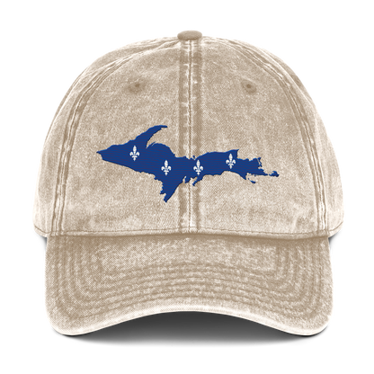 Michigan Upper Peninsula Vintage Baseball Cap (French-Canadian Edition)