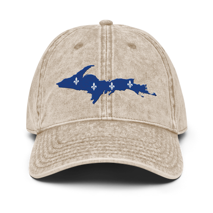 Michigan Upper Peninsula Vintage Baseball Cap (French-Canadian Edition)