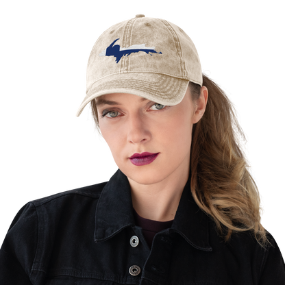 Michigan Upper Peninsula Vintage Baseball Cap (Finnish Edition)