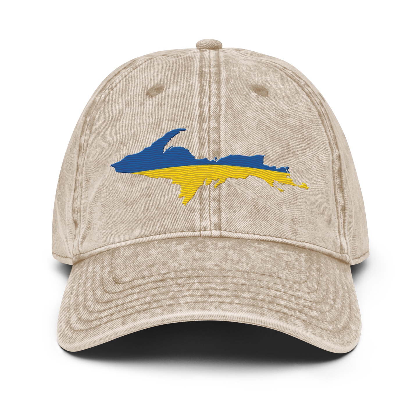 Michigan Upper Peninsula Vintage Baseball Cap (Ukraine Edition)